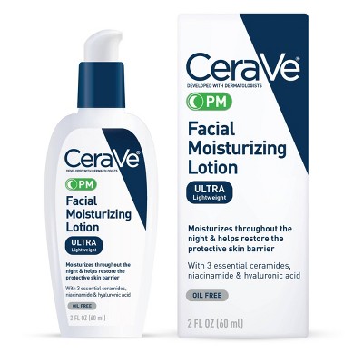 CeraVe PM Moisturizing Lotion, Night Cream for All Skin TypeS - 2 fl oz​​
