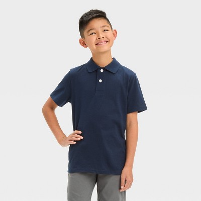 Boys' Short Sleeve Jersey Uniform Polo Shirt - Cat & Jack™