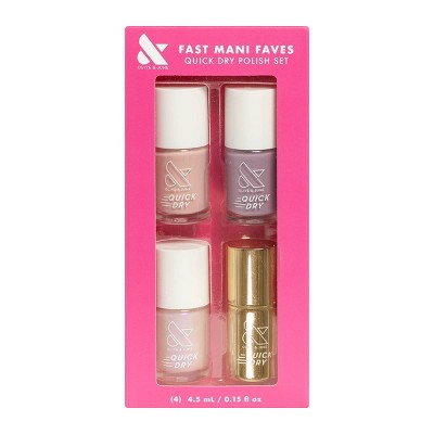Olive & June Quick Dry Nail Polish Set - 4ct