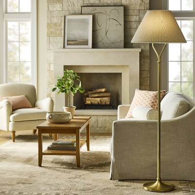 Brass Metal Stem Floor Lamp - Threshold™ designed with Studio McGee