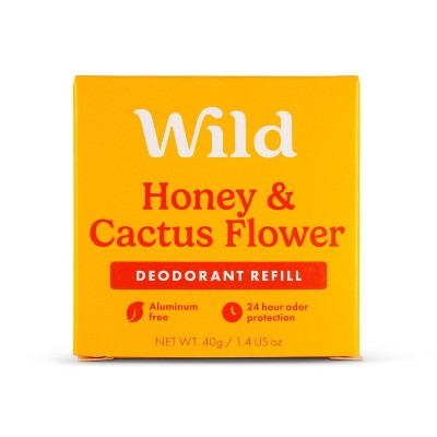Wild Cosmetics - Honey & Cactus Flower - Aluminum Free Deodorant Refill - 1.4oz