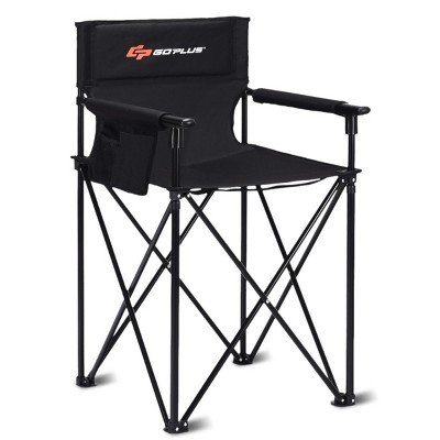 Costway Portable 38'' Oversized High Outdoor Beach Chair Camping Fishing Folding Chair