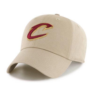 NBA Cleveland Cavaliers Khaki Clean Up Hat: Cotton Twill, Adjustable Strap