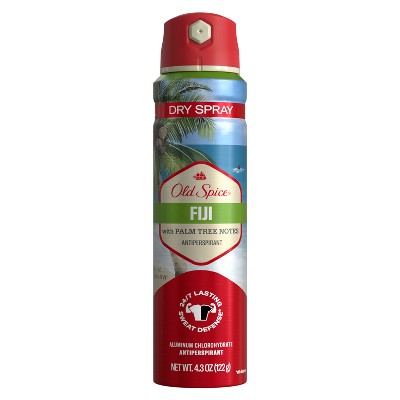 Old Spice Men's Antiperspirant & Deodorant Invisible Dry Spray - Fiji Scent - Fresher Collection - 4.3oz