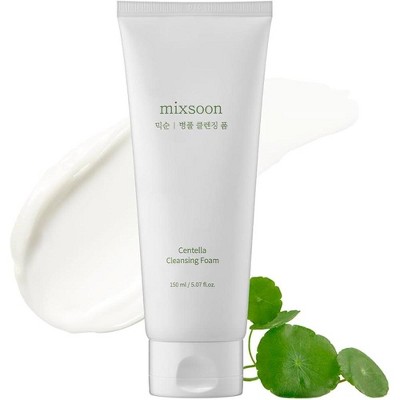 Mixsoon Centella Cleansing Foam (5.07 oz) Revolutionary Korean Cleanser with Centella Asiatica Facial Wash | Korea