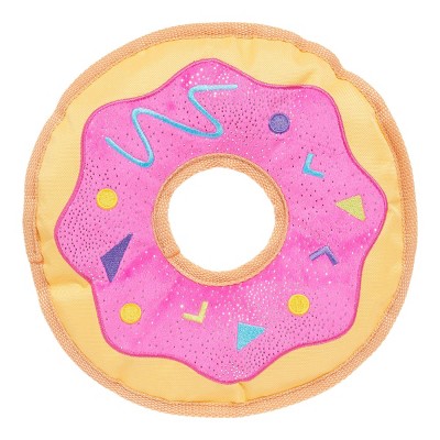 BARK Doggy Bag Delivery Donut Dog Food Shaped Flying Disc Toy