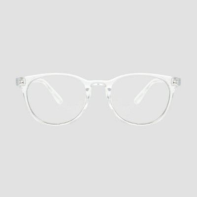 Men's Crystal Clear Blue Light Filtering Square Glasses - Original Use™ Clear: Scratch-Resistant, Recycled Plastic Frame