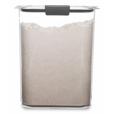 Rubbermaid Brilliance 16 cup Pantry Airtight Food Storage Container: Clear Plastic, Freezer & Dishwasher-Safe