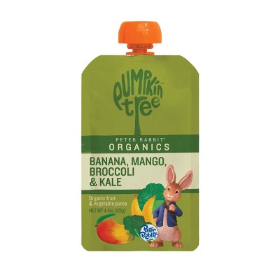 Peter Rabbit Organics Banana Mango Broccoli & Kale Baby Food Pouch - 4.4oz