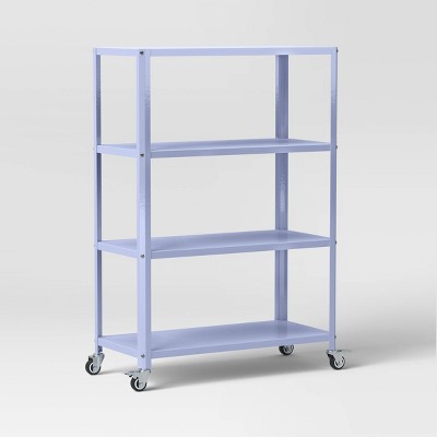 Small 44" Metal Bookcase Blue - Room Essentials™