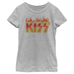 Girl's KISS Fired Up T-Shirt - 1 of 4