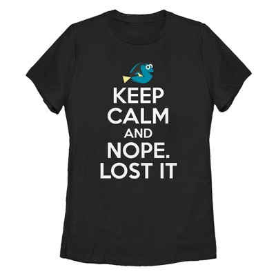 Women's Finding Dory Keep Calm And Nope T-Shirt