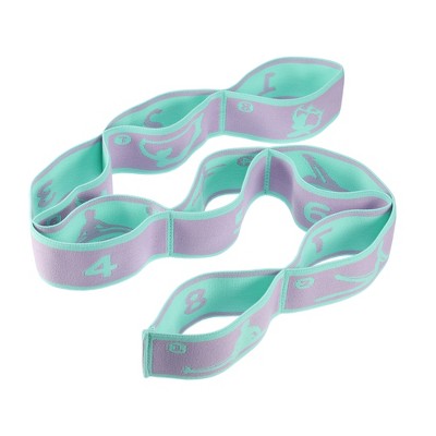 Unique Bargains High Elastic 8-Loop Yoga Stretching Exercise Band 1 Pc