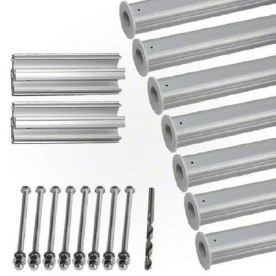 Swim Central HydroTools Hexagonal Aluminum Solar Cover Reel Tube Kit - 4" x 28'