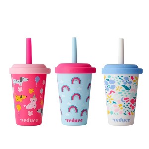 Reduce Go-Go's New Spill Proof 12oz Portable Drinkware with Straw Set - 1 of 4