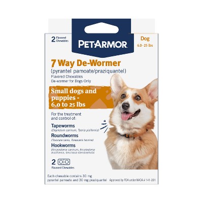 PetArmor 7-Way Deworm Dog Insect Treatment for Dogs