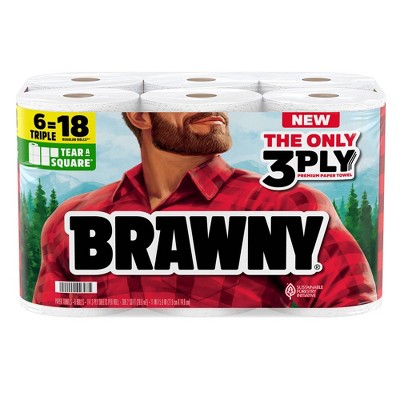 Brawny Tear-A-Square Paper Towels