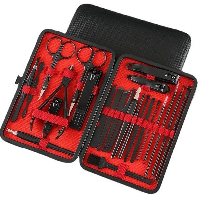 Maison Nail Clippers Set Fingernail and Toenail Clipper Cutters, Manicure Pedicure Kit 24 Pieces Stainless Steel Professional Grooming Kits