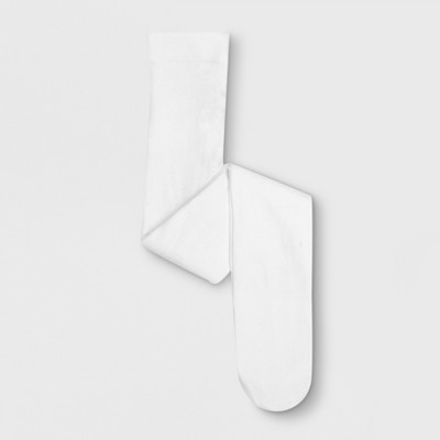 Girls' Cotton Tights - Cat & Jack™ White