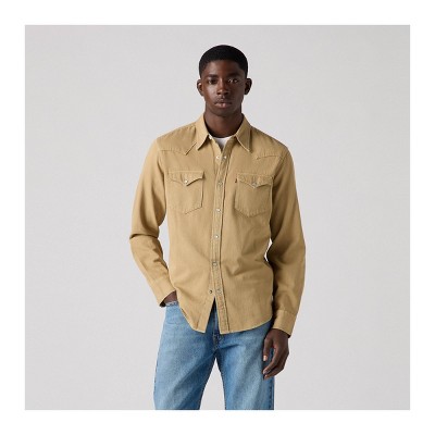 Levi's® Men's Long Sleeve Western Button-Down Shirt - Tan