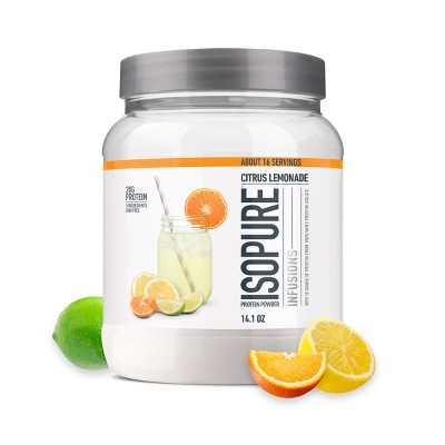 Isopure Infusions Citrus Lemonade Protein Powder - 0.88lbs: Whey Isolate, 20g Protein
