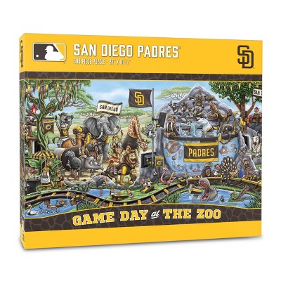 MLB San Diego Padres Game Day at the Zoo Jigsaw Puzzle - 500pc: Animals & Sports Theme