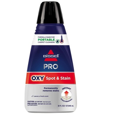 BISSELL Professional Spot & Stain + Oxy Formula - Portable Cleaners- 2038: Carpet & Upholstery Cleaner Solution, 32 oz