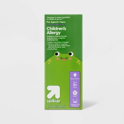 Children's Cetirizine Hydrochloride Allergy Relief Liquid - Grape - 4 fl oz - up&up™