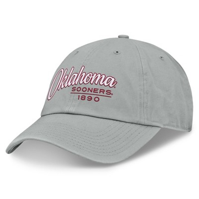 NCAA Oklahoma Sooners Nico Cotton Hat: Adjustable Gray Baseball Cap