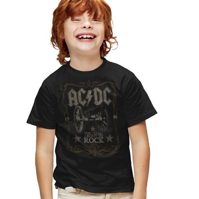 Boys' Short Sleeve AC/DC Rock Label T-Shirt