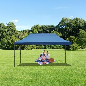 YOOCOZZ 10x20 Oxford Fabric Heavy-Duty Pop-Up Canopy Tent with 6 Sidewalls, UV-Resistant, Waterproof, and 3-Height Adjustable - 1 of 4