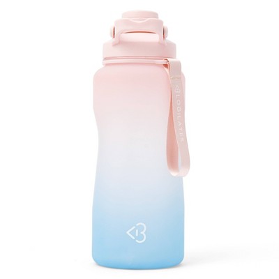 Blogilates 64oz Half Gallon Plastic Water Bottle - Blue Ombre: BPA-Free PETG, Portable Drinkware