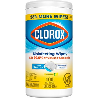 Clorox Crisp Lemon Disinfecting Wipes Bleach Free Cleaning Wipes