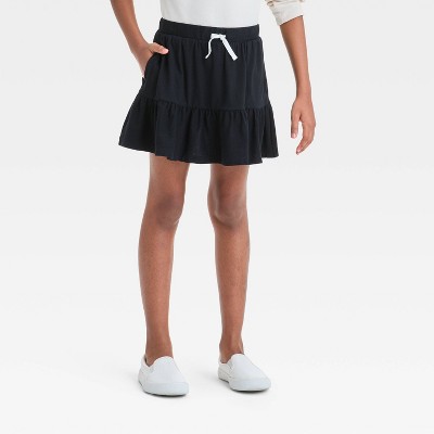 Girls' Tiered Knit Skort - Cat & Jack™
