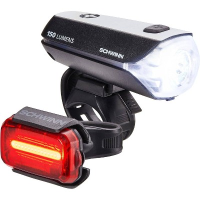 Schwinn 150 Lumen Light Set Bike Accessory Mount - Black