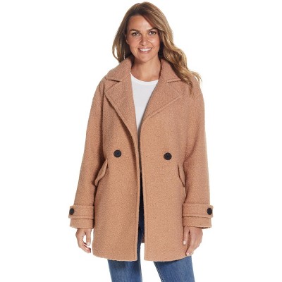Weatherproof Women's Poly Boucle Pea Coat