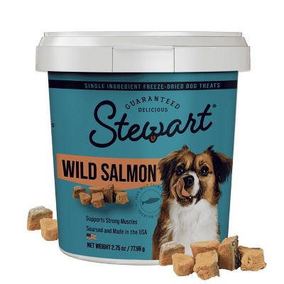 Stewart Freeze-Dried Wild Salmon Dog Treat - 2.75oz Tub