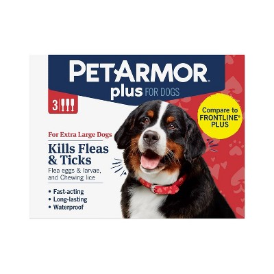 PetArmor Plus Flea and Tick Topical Treatment for Dogs - 3 Month Supply