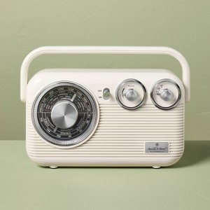 Retro Portable AM/FM Bluetooth Radio - Hearth & Hand™ with Magnolia - 1 of 4