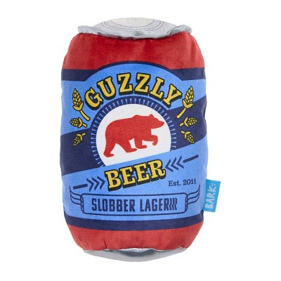 BARK Summer Big Shake Lake Guzzly Beer Dog Plush Toy