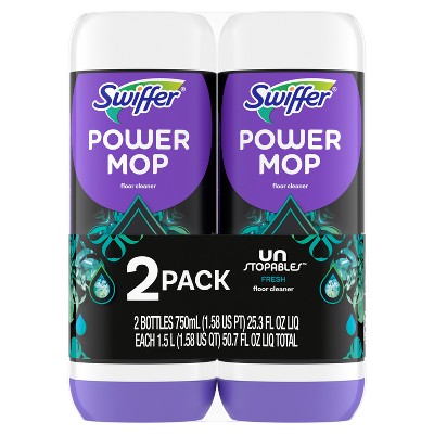 Swiffer Unstopables Fresh PowerMop Floor Cleaner Refill - 2ct/50.7 fl oz
