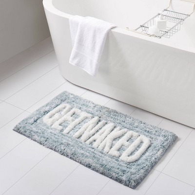 VCNY 20"x32" Home Get Naked Statement Bath Rug Teal Blue