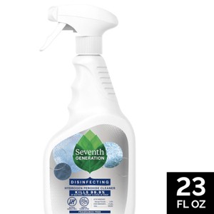 Seventh Generation Fragrance Free Disinfecting Cleaner with Hydrogen Peroxide – 23 fl oz - 1 of 4