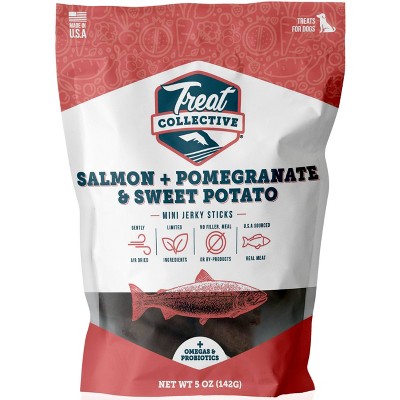 Treat Collective Salmon, Pomegranate and Sweet Potato Jerky Dog Treat - 5oz