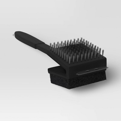 Oversized Dual Grill Brush - Room Essentials™: Polypropylene Handle, No Assembly Required