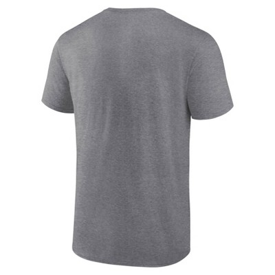 MLB Los Angeles Angels Men's Gray Bi-Blend Short Sleeve T-Shirt