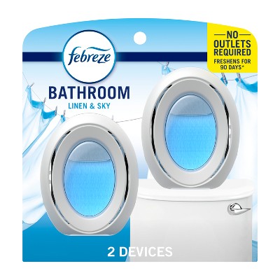 Febreze Linen & Sky Bathroom Air Freshener - 2ct