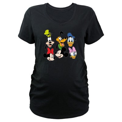 Women's Mickey & Friends Crew Portraits Maternity T-Shirt