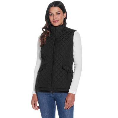 Weatherproof Women's Mixed Quilted Vest with Plush Lining