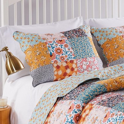 Barefoot Bungalow Carlie Pillow Sham -Calico King 20" x 36"